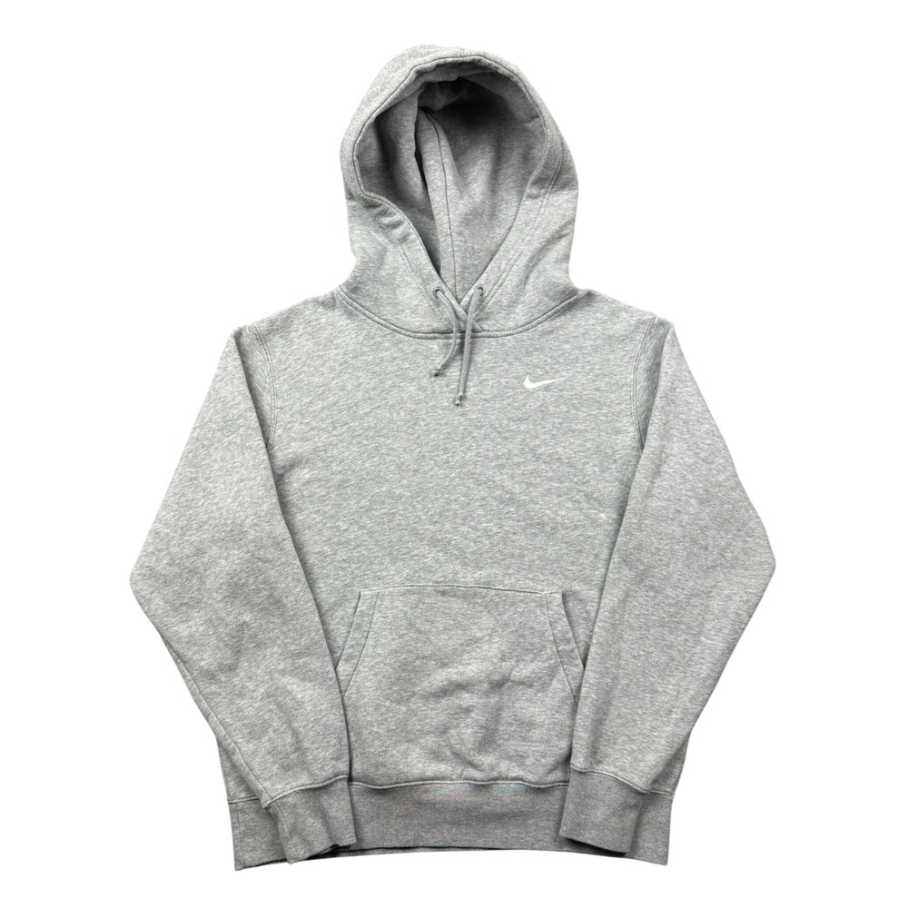 Nike Sportswear Club Fleece Hoodie Women XS Heather Grey Embroidered Swoosh